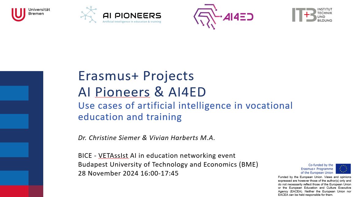 AI Pioneers at the first Budapest International Conference on Education (BICE 2024)