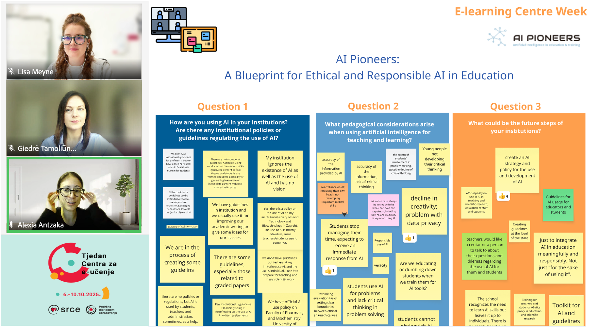AI Pioneers at the E-learning Centre Week on ethical and responsible AI in education